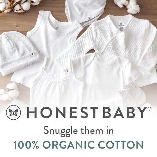 Image of HonestBaby 2-Pack Organic Cotton Fitted Bassinet Sheet, Dark Navy, One Size