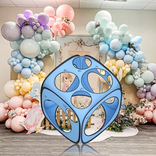 Image of 13 Sizes Balloon Sizer Cube Box (2-12 Inch), Collapsible Balloon Measurement Tool for Party Arch Decorations & Columns