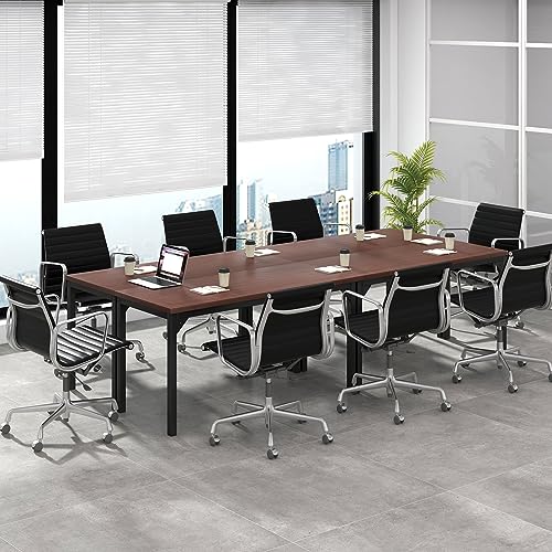 image for COSTWAY 4.5FT Conference Table Set of 4, 55” x 24” Large Meeting R