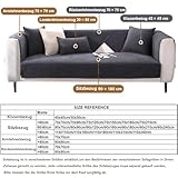 Edumov Sofa Überzug, Sofaschoner Rutschfester - Sofabezug Couchschoner L Form Ecksofa- Couch Überzug 2 3 4 Sitzer - Sofa Cover Überwurfdecke - Weiche Sofadecken Sitzfläche(Grau, 70x150cm)