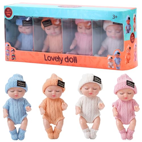Ottimo per le ragazze: queste mini bambole sono perfette per le bambine che amano prendersi cura delle bambole..Che tratti di un compleanno, di una vacanza o di qualsiasi occasione speciale, queste bambole realistiche delizieranno e ispireranno sicuramente il gioco fantasioso.