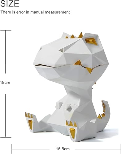 Miniatura 2 de HAUCOZE - Estatua de dinosaurio, recipiente para dulces, cuenco para llaves, escultura de Dino, regalos modernos, decoración del hogar, accesorios