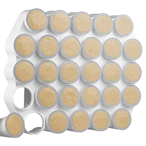 Storage Theory Peel And Stick Plastic Cafe Wall Caddy - Kcups Holder Wall Mount With 28 Capacity Single Serve Coffee Or Tea Pod Wall Display… (White) #TOP2