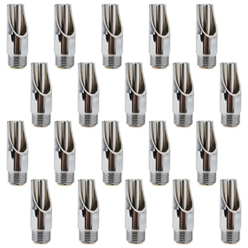 Potlimepan 20 Pack Stainless Steel Automatic Pig Nipple Water Drinker Feeders, NPT 1/2