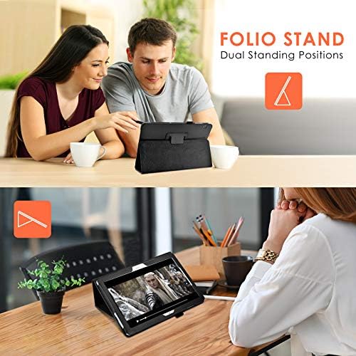 Case for Huawei Mediapad T5 10 inch Folio Case with Pen Slot Lightweight Slim Cover for Tablet T5 10.1 Leather Case for Mediapad T5 Stand Cover