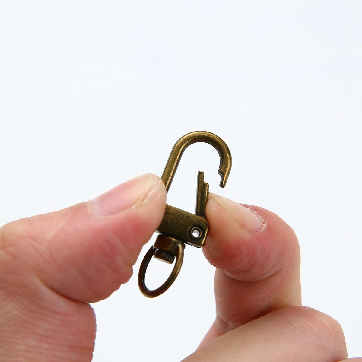Złote obrotowe klamry dla psa - 10/50/100 sztuk, zapięcia pazurów homara, breloczki do tworzenia biżuterii DIY, akcesoria łańcuchowe i materiały do majsterkowania