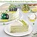 Greconv 6 inch Paper Plates - 100 Pack, Compostable, Small White Plates for Dessert, Cake, Appetizer 4