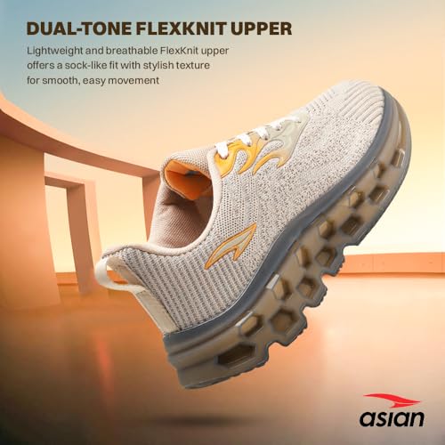 Image of ASIAN Powerplay-29 Men's Running Shoes | Fire-Pattern Design with HexaFlow TPU Sole | Fish-Scale Yarn Upper Shoe | Premium Athletic Sporty Sneakers