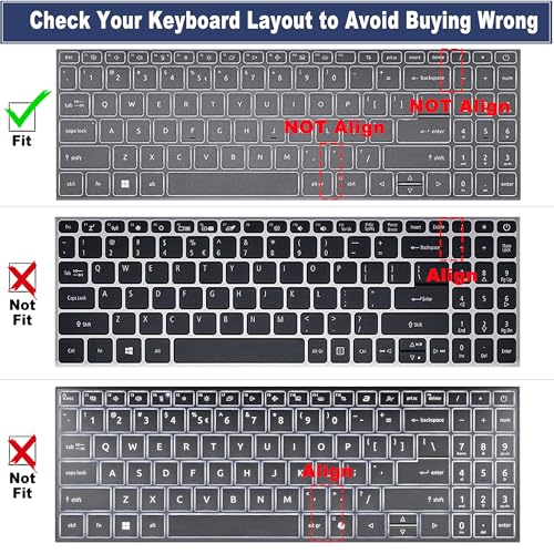 Protector de Teclado para Acer Aspire 15.6" miniatura 2