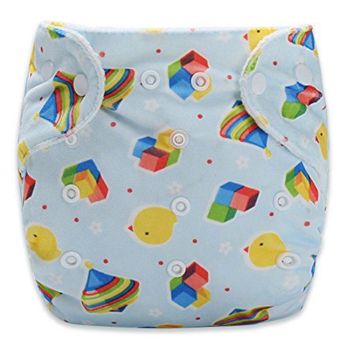 Qianquhui - Pantalones de Pañal para Bebés Calzoncillos Cómodos con Dibujos Calzones Ajustable para Entrenaminetos para Bebés de 0-3 Años