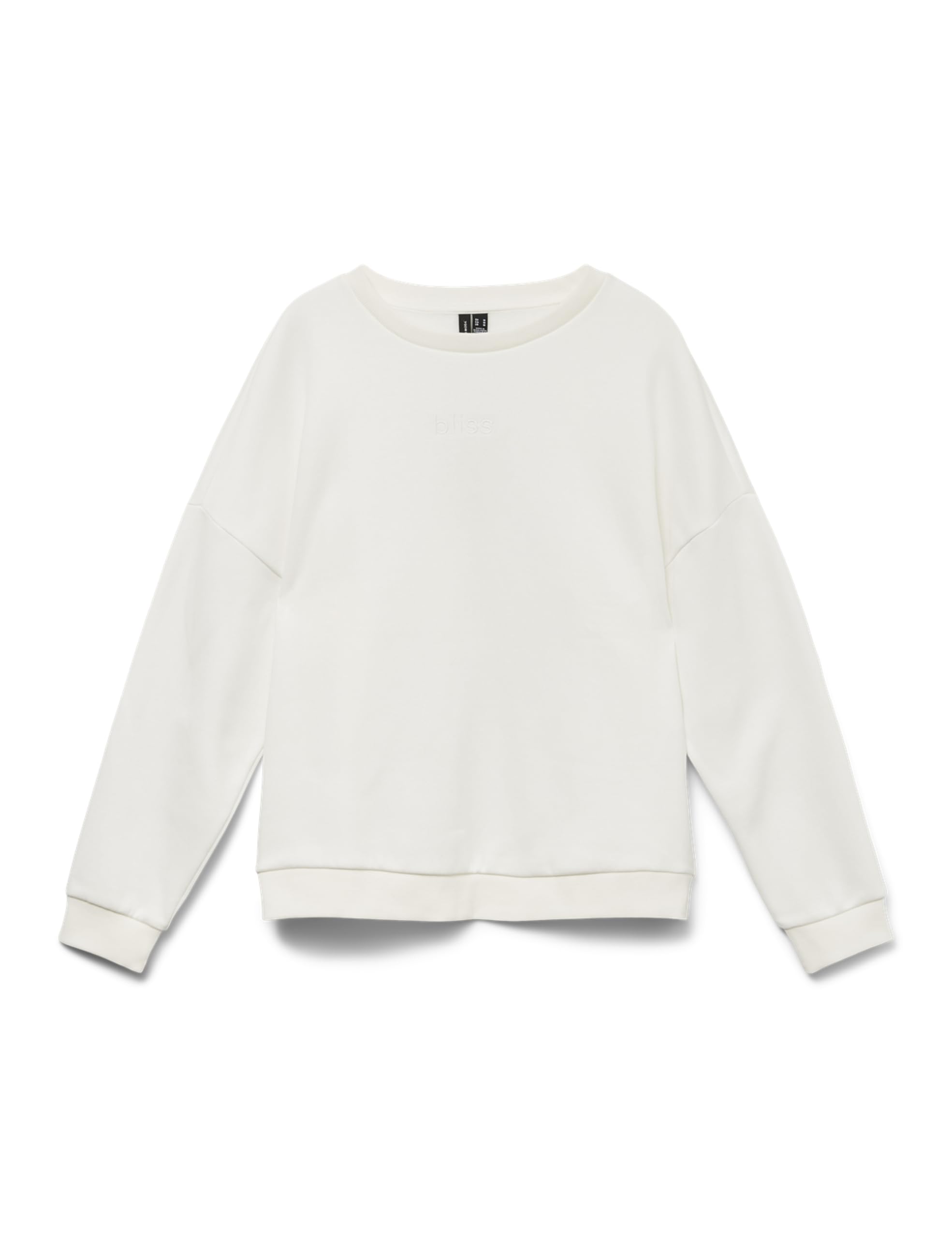 VERO MODA Vmpernille Bea LS Sweat Box JRS, snow white, M
