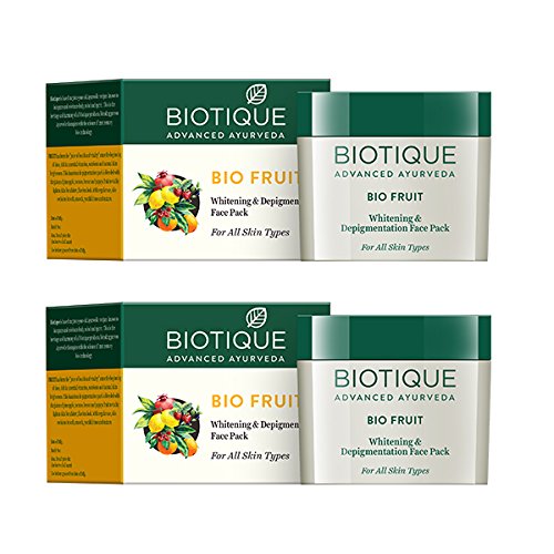 Biotique Bio Fruit  Whitening and Depigmentation Face Pack, 75g (Pack of 2) at Rs. 240