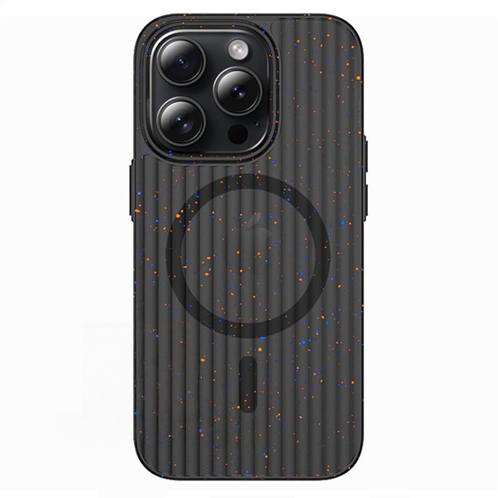 Coque magnétique iPhone 16 Pro Max mate et ondulée transparente - 8