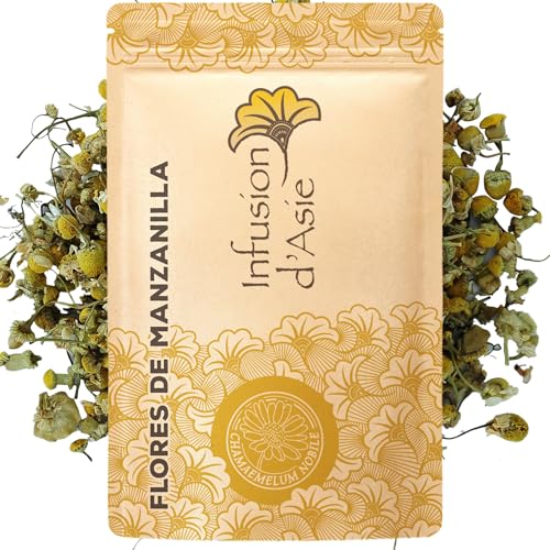 Khla - Flores de Manzanilla Ecológicas 100 g - Infusión Nocturna - Té Sueño & Digestión - Caliente o Fría – Enteras y Secas - Floral & Aromática - Antioxidantes - Origen Egipto