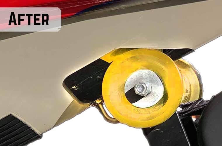 Gator Guards BowShield Bow Guard, Small or Medium-Helps Protect Against Boat Dock and Trailer Roller Damage - DIY Installation, 24-Hour Cure Urethane Adhesive - Pre-Creased Design - Made in The USA