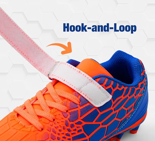 Kids Soccer Cleats for Boys Girls Soccer Shoes Firm Ground Youth Lightweight Athletic Training Football Cleats for Little/Big Kid2