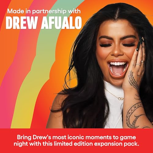 Image of What Do You Meme? Drew Afualo Expansion Pack by Relatable - Card Games for Adults, Featuring All New Meme Game Content. Includes 15 Image Cards and 10 Caption Cards