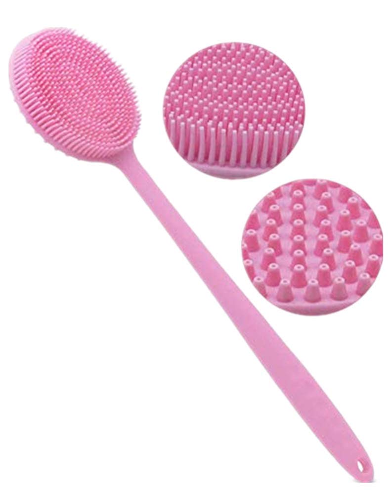 Körperbürste Mit Langem Griff – Silikonborsten, Für Trockenmassage & Dusche
