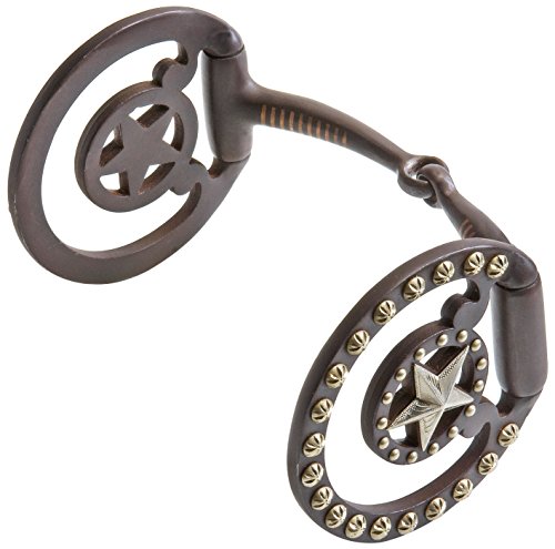 WILDHORN Snaffle Bit STAR, 12,5 cm, Stahl, braun