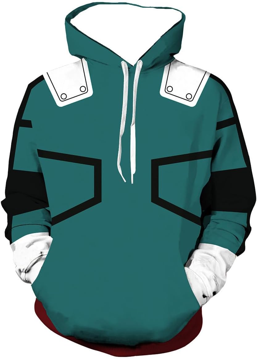 Academia Hoodies Cosplay Costume Jacket Hoodies for Adult Unisex