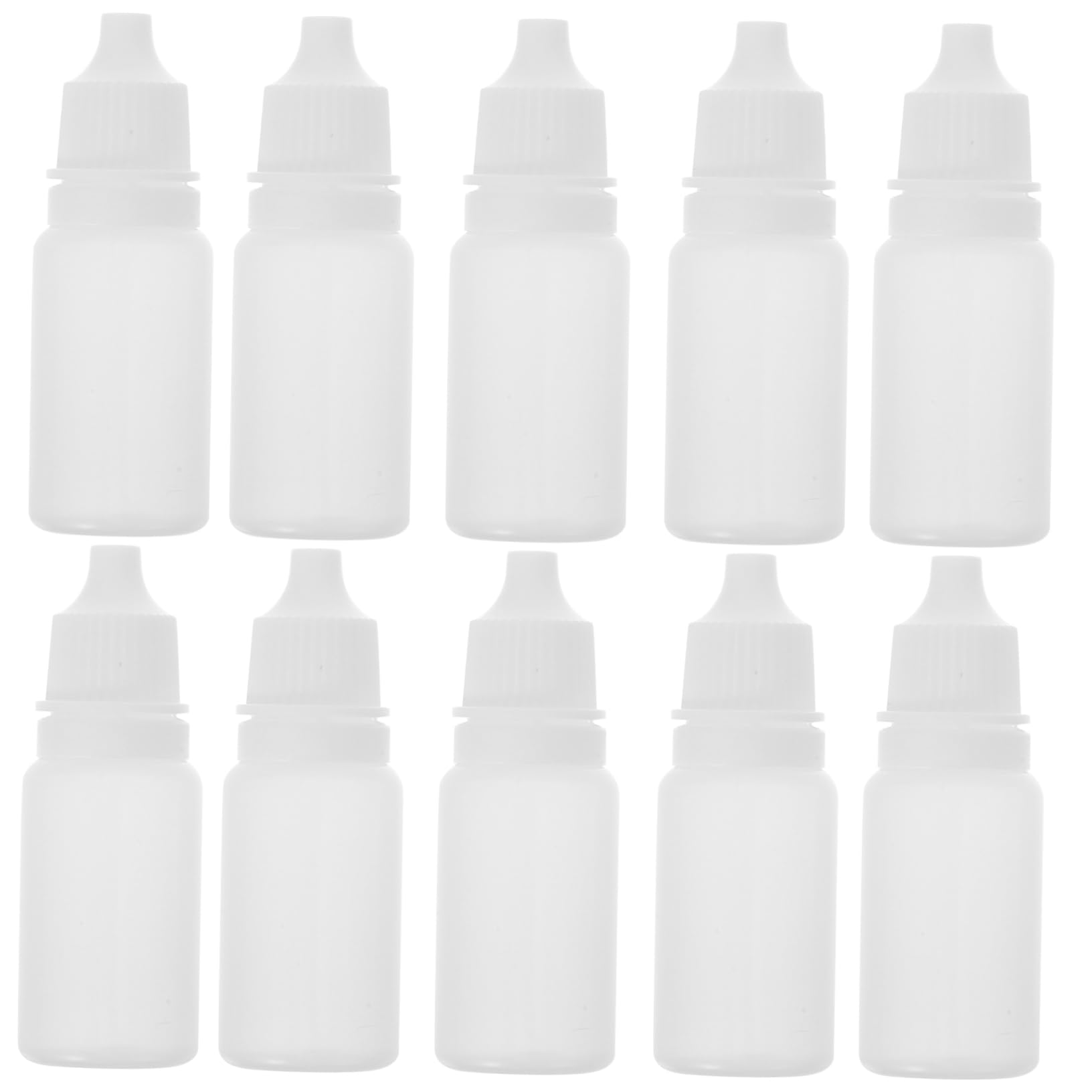 ULTECHNOVO 10ml Portable Bottles Squeeze Bottles for Medicine Refillable Plastic Containers Leak Proof Travel Size Dispensers
