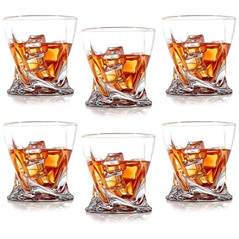 Eleganttime Novelty 6-Piece Italian Crafted Whisky Glasses Set Cover
