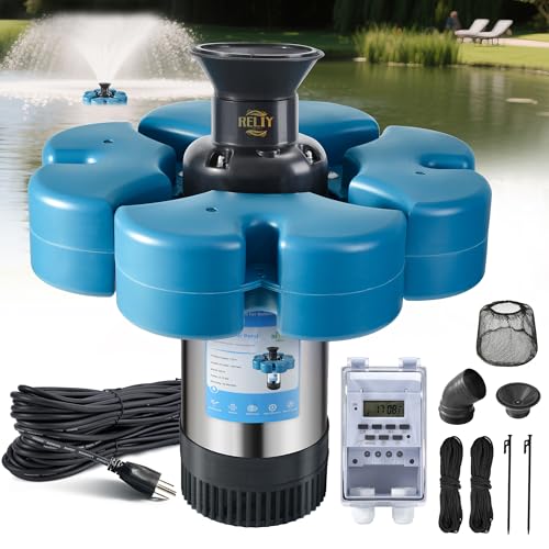 RELIY Pond Fountain Aerator, 15000 GPH 110V 1HP Fountain Pump, Fully Automatic Powerful Lake...