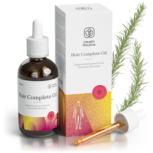 Health Routine Hair Complete Oil — Rizinusöl & Rosmarinöl Haare Pflege zur Haarwachstum Beschleunigen - Fördert Haarwachstum, stärkt Haarstruktur & aktiviert Haarwurzeln - für alle Haartypen Haaröl