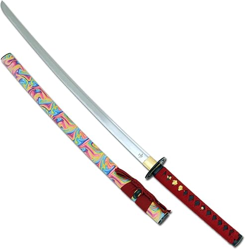Miniatura 2 de Snake Eye Tactical Espada Katana Samurai clásica hecha a mano con soporte de exhibición de madera