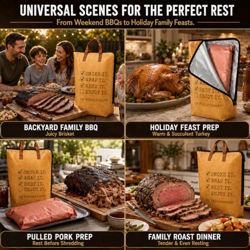 Manta BBQ para reposar carne, 21 pulgadas con papel carnicería XL miniatura 4