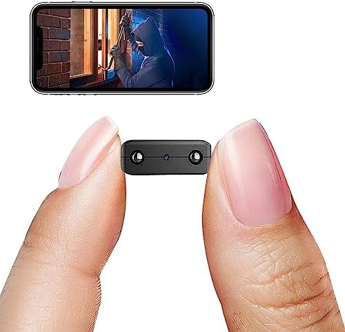 Smallest Spy Hidden Camera,1080P Wireless WiFi Camera,Portable Wireless Remote Camera,Nanny Cam,Baby Monitor with Night Vision,Motion Detection,Cloud Storage,Remote Viewing for iOS Android Phone APP