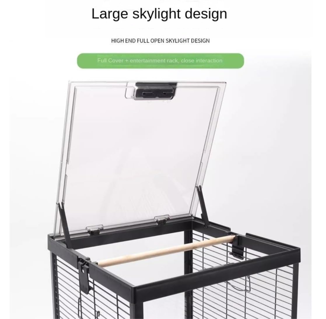 Klatka Dla Papug 20 Cal Metalowa Klatka Dla Ptaków Nosidełko Podróżne Klatka Z Tacą Dla Papug Conures Lovebird Nimfa Papugi Woliera Dla Ptaków