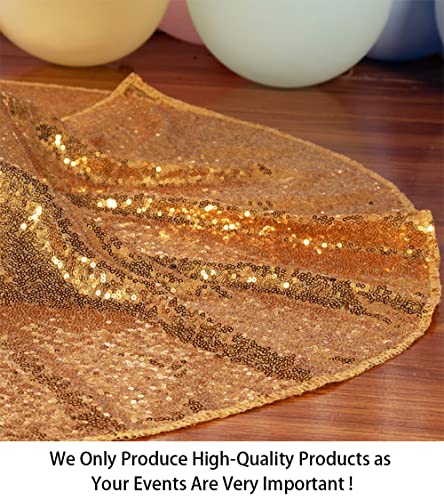 Gold Tree Skirt-Sequin Tree Skirt 48Inch Christmas Tree Skirt Cross Stitch Kits Dark Gold Tree Skirt Glitter -0913S #TOP1