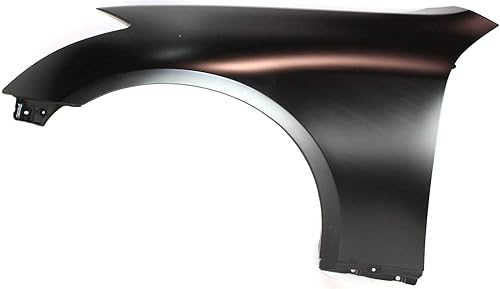 Evan Fischer Guardabarros delantero del lado del conductor compatible con Infiniti G35 2003-2007, Coupé con guardabarros de acero imprimado