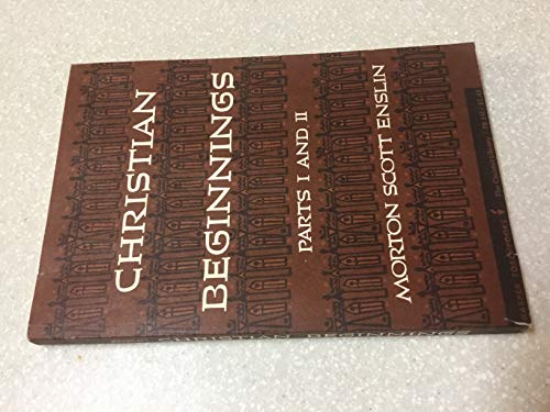 Christian beginnings (Harper torchlights, TL5, ... B0007DM6J8 Book Cover