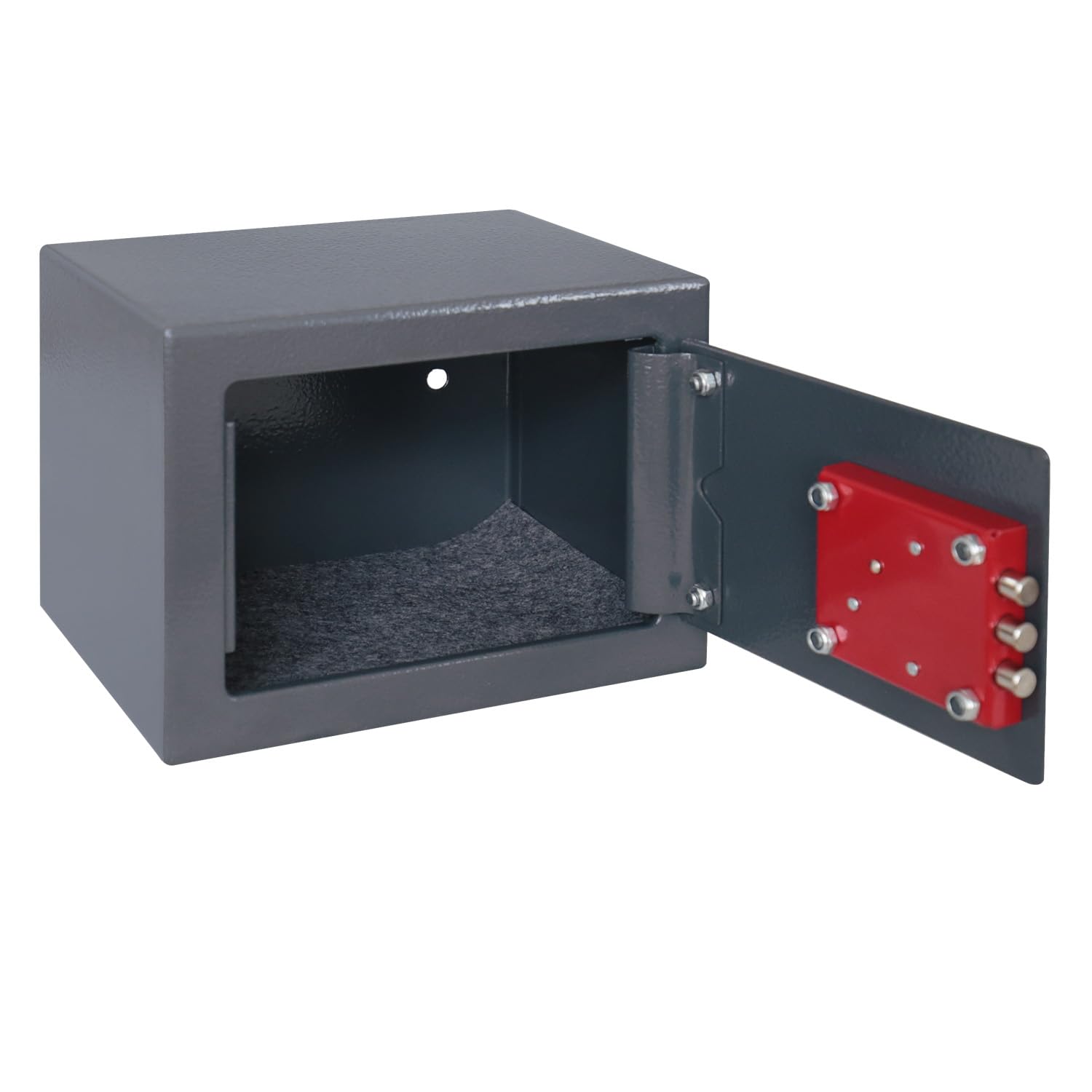 HMF 49216-11 Mały sejf z kluczem, sejf meblowy | 23 x 17 x 17 cm | antracytowy