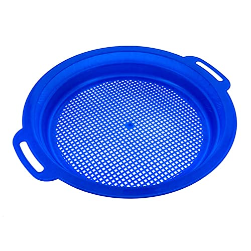 ASR Outdoor Sand Sifter Beach Combing Gold Panning Metal Detector Accessory (Many Sizes and Colors) (Blue)