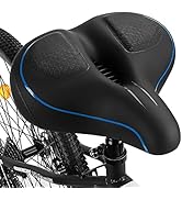 TONBUX Sella Bici Ampia Con Gel - Sella Comfort Uomo Donna Per City Bike E MTB - Foto 7