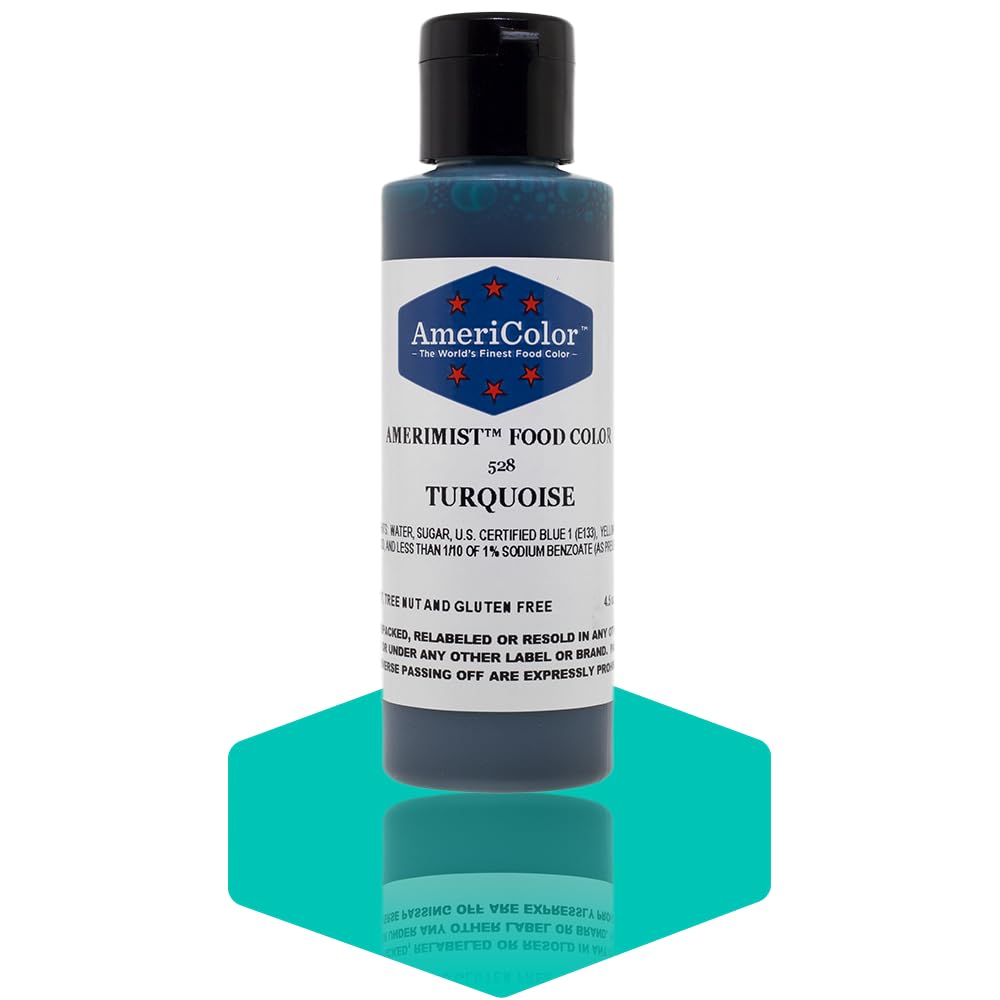 AMERIMIST TURQUOISE AIRBRUSH COLOR 4.5 OZ Cake Decorating Color