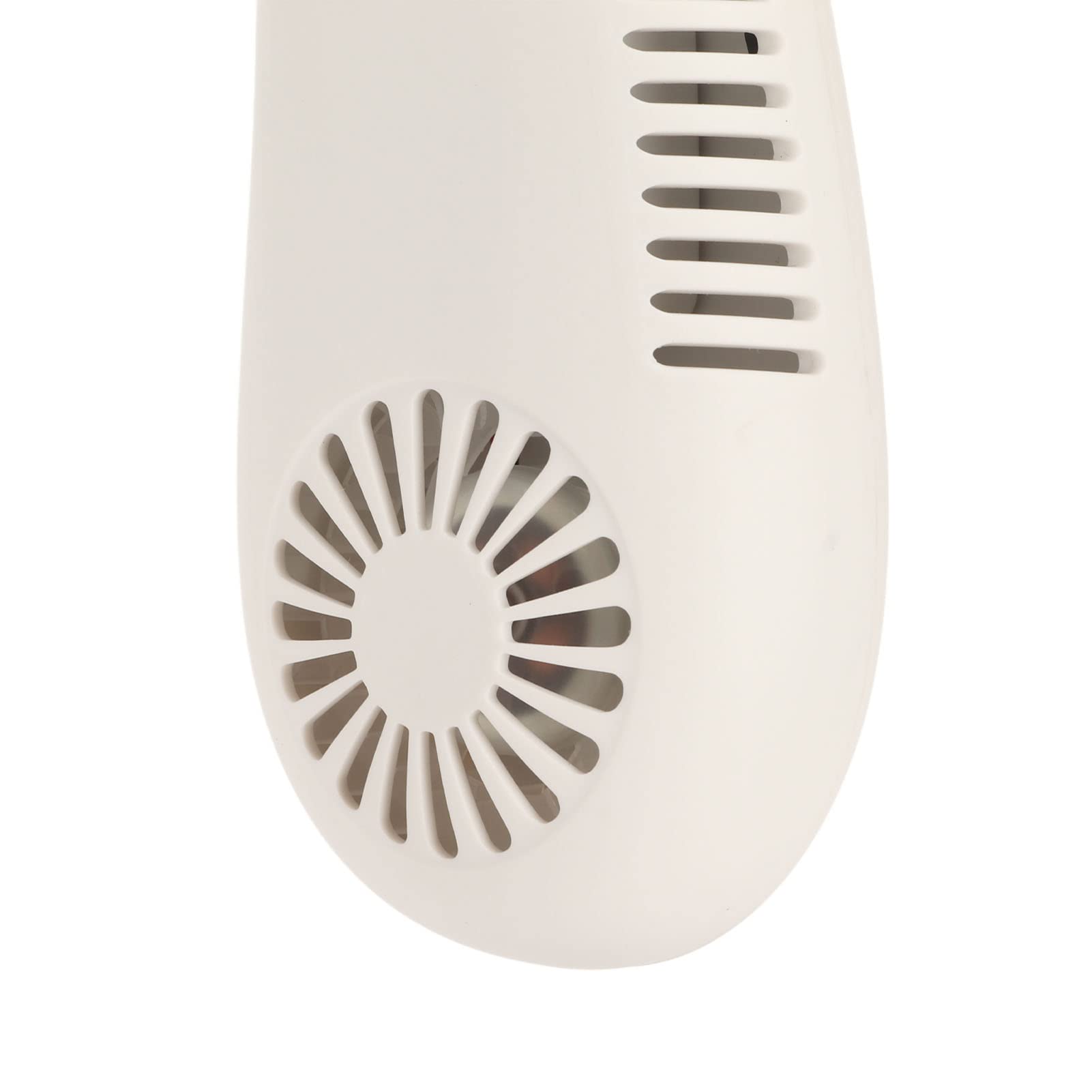 Freihändiger, Blattloser Nackenventilator, Wiederaufladbar über USB, 360°-Luftstrom, 3 Geschwindigkeiten, LED-Anzeige, Tragbarer Ventilator mit 5000-mAh-Akku für den Einsa