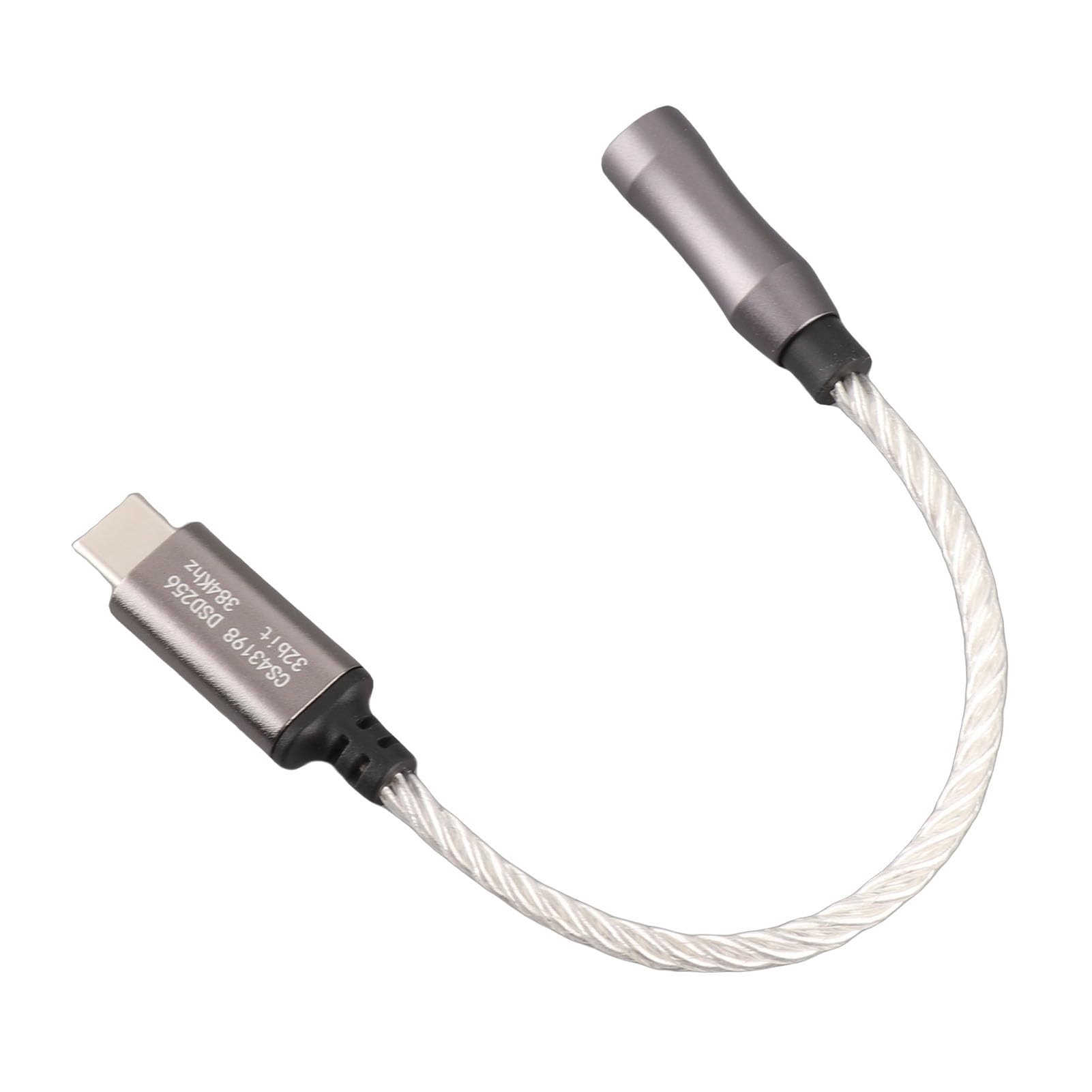 Przedłużacz Adapter z USB Type C na 3,5 Mm, Wzmacniacz Słuchawkowy z