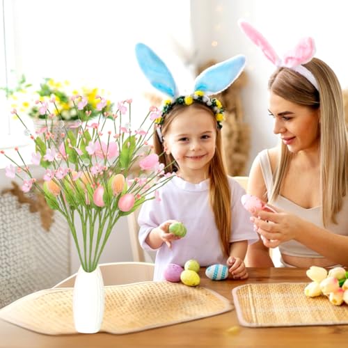 ROSELEAF-Easter-Decorations-5pcs-Pastel-Easter-Eggs-Flowers-Artificial-Easter-Stems-Spring-Floral-Pick-Decor-for-Home-Vase-Table-Centerpieces ROSELEAF Easter Decorations 5pcs Pastel Easter Eggs Flowers Artificial Easter Stems Spring Floral Pick Decor for Home Vase Table Centerpieces