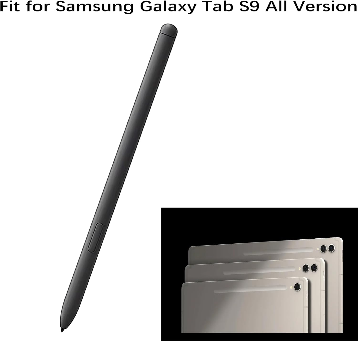 Galaxy Tab S9 S Pen for Samsung Galaxy Tab S9/S9 Plus/S9 Ultra Stylus Pen[withBluetooth], Galaxy Tab S9 Series Pen Replacement for Samsung Galaxy Tab S9/S9 Plus/S9 Ultra EJ-PX710BBEGUJ + 5 Tips(Black)