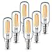 LEKE LED Candelabra Bulb 40 Watt Equivalent E12 Light Bulb Dimmable 4W LED Light Bulbs Warm White 2700K with 400lm E12 Base LED Vintage Bulb T25 Tubular Bulb for Chandelier, Wall Lamp (6 Pack)