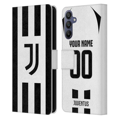 Coque cuir Samsung A15 personnalisée Juventus protégeant l'écran et les cartes des supporters