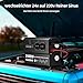 TAGEEBLU 2500W 24V wechselrichter 24V auf 230V Reiner Sinus, spannungswandler 24v 230v, Wechselrichter für Fahrzeuge mit Alligatorclip, 4 EU Steckdose und LCD Bildschirm