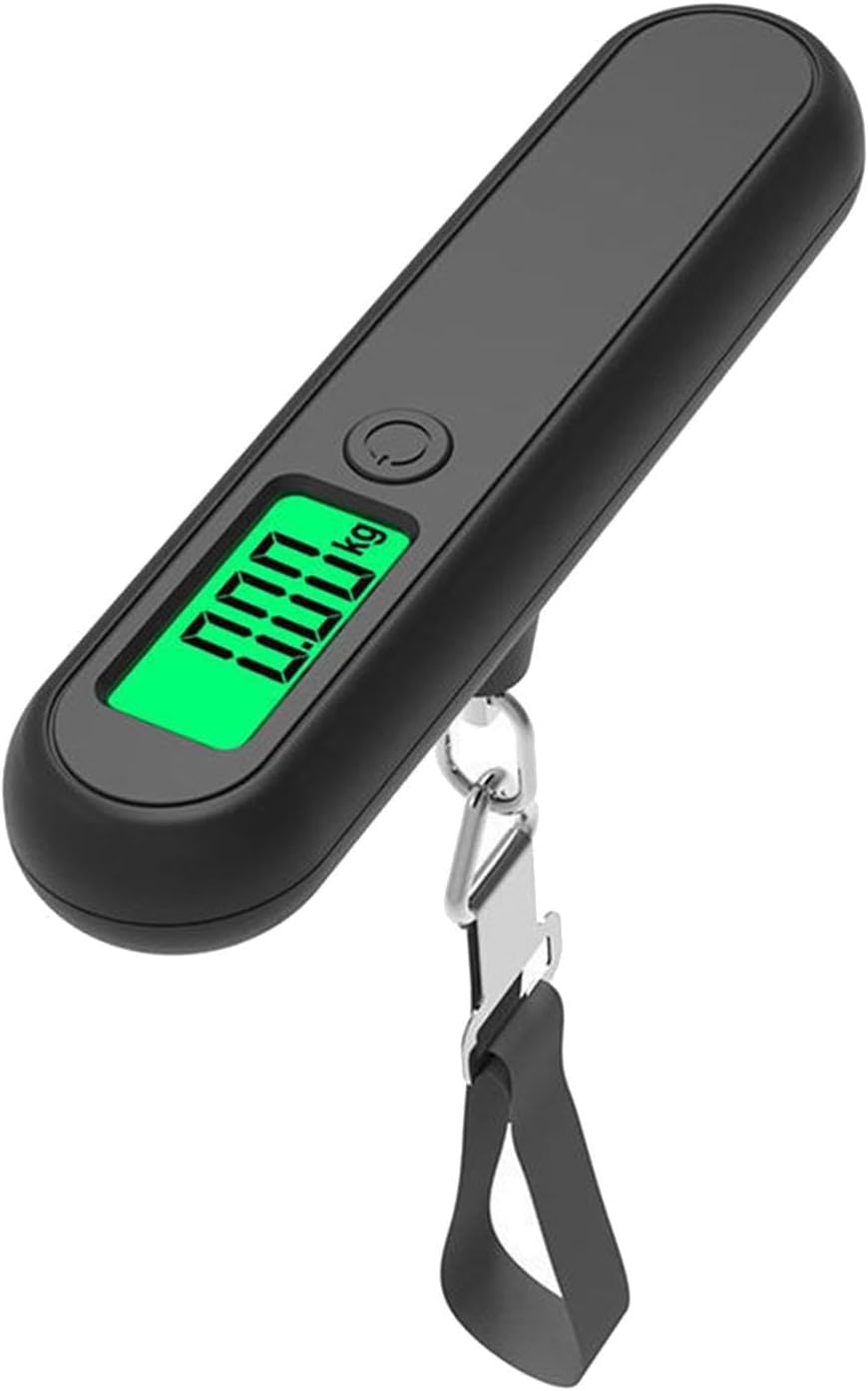 Luggage Scale High Precision Digital Luggage Weight Scale, Backlight Hanging Luggage Scale for Suitcases, Portable Scale, MAX 110lb/50kg Suitcase Scale for Travel (Black)