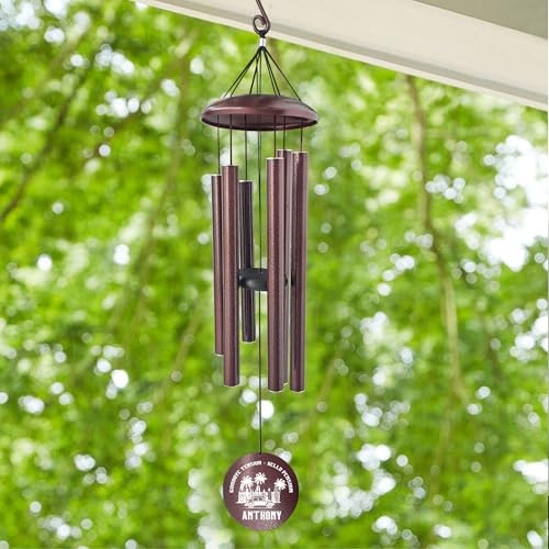 Image of ASTARIN Custom Retirement 36 inch Wind Chimes for Women Man 2024, Happy Retirement Gift Going Away Farewell Gifts for Teacher Coworkers Mom Dad Nurse Boss, Personalized Wind Chime Retiree Gift Ideas