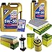 Produktbild QR-PARTS 69357294 Filter Set Inspektionspaket 6 Liter Motoröl Longlife III 5W-30 MANN-FILTER Motoröl Longlife III 5W-30 Innenraumfilter Kraftstofffilter LuftfilterÖlfilter
