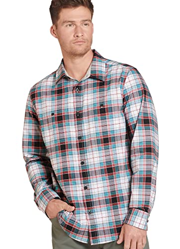 jockey dress shirts Jockey Outdoors by Luke Bryan Men's Short Sleeve Utility Shirt L Farmers Plaid